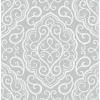 Dutch Wallcoverings Eclipse Heavenly grijs/wit behang (vliesbehang, grijs)