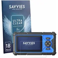 Savvies - Screenprotector voor Topdon ArtiDiag HD - Folie Beschermfolie transparant 18 Stuks