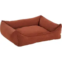 Flamingo kattenbed Oana, rechthoekig, terracotta, afmetingen: 80 x 67 x 22 cm