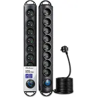 Qoltec Parasurtenseur 8 prise de courant 1.8m 50113