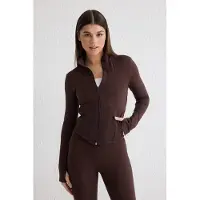 Trendyol Tussenjas chocoladebruin