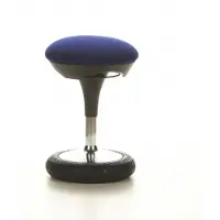 Topstar SITNESS 20 - Werkstoel / werkkruk/ verhoogde bureaustoel Blauw Stof