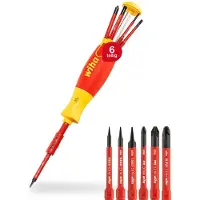 Wiha Magazijnschroevendraaier | 6-delig | sleuf/PH/(+/-SL/PZD) | VDE-geïsoleerd | 1 stuk - 38611