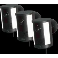Ring Spotlight Camera 2e Generatie Stekker Zwart 3-Pack