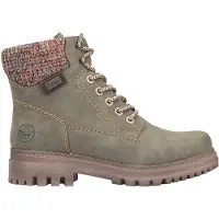 Rieker Dames Y7621 Veterschoenen Winterlaarzen Normale Wijdte Groen