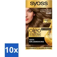 Syoss Oleo Intense - Haarverf - 6-80 - Caramelblond - 115ml x 10
