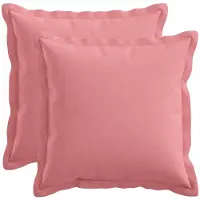vidaXL Kussen met kussen HOUTEN 2 st Roze Faux Linnen