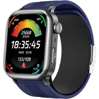INF Smartwatch met luchtpomp, bloeddruk en ECG - Gezondheidsmonitoring en Bluetooth-oproep Blue