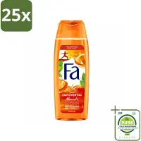 Fa 25 x – Douchegel – Empowering Moments – 250 ml - Grootverpakking - Vaatwasstrips - Douchegel - Geur - Reiniging - Huidverzorging - Hydraterende Douchegel
