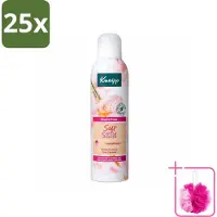 Kneipp 25 x - Douche foam - Soft Skin - Voor droge en gevoelige huid - 200 ml - Bulkverpakking - Douche foam - Douchemop - Huidverzorging