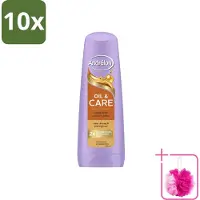Unilever 10 x – Conditioner – Oil & Care – 200 ml - Bulkverpakking - Droog haar - Douchemop - Pluis haar