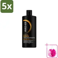 Syoss 5 x - Repair 440 ml - Shampoo - Herstellende Formule - 440ml - Bulkverpakking - Herstel haar - Douchemop - Beschadigd haar