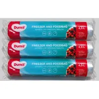 Dumil diepvrieszak - freezer bag - heel groot 4,5 liter - 300 stuks