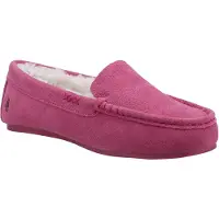 Hush puppies Annie Mocassin Suede Vrouwen Roze Pantoffels