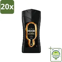 Axe 20 x X Magnum - Douchegel - Gold Caramel Billionaire - 250 ml - Grootverpakking - Vaatwasstrips - Douchegel - Lichaam - Gezicht - Haar - Chocolade