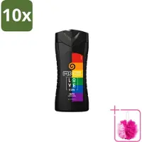 Axe 10 x – Bodywash – Unite Love Is Love – 250 ml - Bulkverpakking - Douchegel - Douchemop - Africa