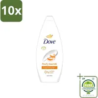 Dove 10 x Fruity Nourish - Douchegel - Sulfaatvrij - 250 ml - Grootverpakking - Vaatwasstrips - Douchegel - Voedende Douchegel - Sulfaatvrije Douchegel - Fruitige Douchegel - Huidverzorging