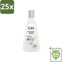 Guhl 25 x – Shampoo – Panthenol+ Repair – 250 ml - Grootverpakking - Vaatwasstrips - Hydratatie Haar - Herstel Shampoo - Panthenol Shampoo - Droog Haar Shampoo - Gezond Haar