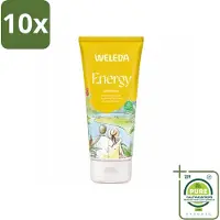 Weleda 10 x - Douchegel Aroma Shower Energy - 200 ml - Grootverpakking - Vaatwasstrips - Energie - Energieboost - Natuurlijke Douchegel - Aromatherapie - Frisheid