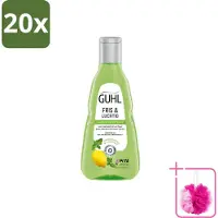 Guhl 20 x - Shampoo - Fris & Luchtig - 250 ml - Bulkverpakking - Fris haar - Douchemop - Luchtig haar