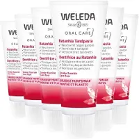 Weleda 6x Tandpasta Ratanhia 75 ml