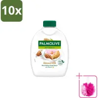 Palmolive 10 x - Amandelmelk - Handzeep Navulling - Zacht & Hydraterend - 300 ml - Bulkverpakking - Handzeep navulling - Douchemop - Melk en amandelextract