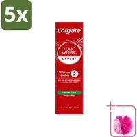 Colgate 5 x – Max White Expert Purifying Power – Tandpasta – 75 ml - Bulkverpakking - Tandpasta - Douchemop - Witte tanden