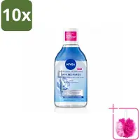 Nivea 10 x - Micellair Water - Serum Verrijkt Opladend - Verwijdert Waterbestendige Make-up - 400 ml - Bulkverpakking - Micellair water - Douchemop - Gevoelige huid