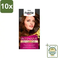 Palette 10 x Poly - Haarverf - Goud Bruin 660 - 115ml - Wasstrips - Haarverf - Goudbruin - Arganolie - Glans - Haarkleur