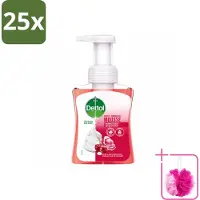 Dettol 25 x - Foam Handzeep - Rozen & Kersenbloesem - Zacht Mouse - 250 ml - Bulkverpakking - Handzeep - Douchemop - Antibacterie