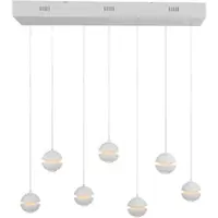 Schöner Wohnen Hanglamp Lini, dimbaar, wit / opaal, Woon-/ Eetkamer, Kunststof, Modern
