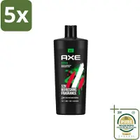 Axe 5 x – Douchegel – Africa – 700 ml - Wasstrips - Douchegel - Douchegel Africa - Douchegel Voor Mannen - Douchegel Warme Geur - Douchegel Kruidige Geur