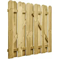 vidaXL Tuinpoort 100 x 100 cm Massief grenenhout Groen