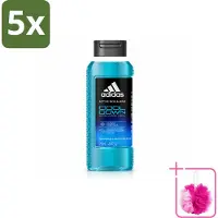 Adidas 5 x – Douchegel – Active Skin & Mind Cool Down – 250 ml - Bulkverpakking - Douchegel - Douchemop - Verkoeling