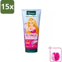 Kneipp 15 x - Shampoo & Douche - Prinsessen - 200 ml - Bulkverpakking - Kinderdouchegel - Douchemop - Kinderbad