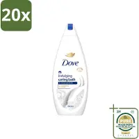 Dove 20 x – Badcrème – Indulging Cream – 720 ml - Wasstrips - Badcrème - Badcrème 720 Ml - Badcrème Voor Huid - Badcrème Voor Zintuigen - Zachte Reiniging