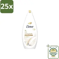 Dove 25 x – Badcrème – Soft – 720 ml - Wasstrips - Douchegel - Zachte Reiniging - Zijdezachte Huid - Glycerine - Schuim