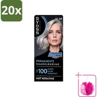 Syoss 20 x - Coloration 12-59 Cool Platinum Blond - Haarverf - Grijsdekking - Vermindert Haarbreuk - Bulkverpakking - Permanente haarkleuring - Douchemop - Haarkleur