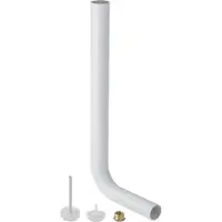 Geberit set spoelbocht 90° met stroombegrenzer en reductie: d=50mm, alpinewit, 115367111