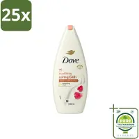 Dove 25 x – Badcrème – Soothing Almond Oil & Hibiscus – 720 ml - Grootverpakking - Vaatwasstrips - Douchegel - Huidverzorging - Kalmerend - Schuim - Amandelolie