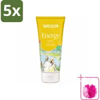 Weleda 5 x - Douchegel Aroma Shower Energy - 200 ml - Bulkverpakking - Energie - Douchemop - Energieboost