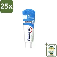 Prodent 25 x – Tandpasta – Wit + Fris – Complete Bescherming – 75 ml - Wasstrips - Tandpasta - Witte Tanden - Vlekverwijdering - Glazuur Bescherming - Frisse Adem