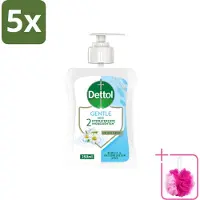 Dettol 5 x - Handzeep - Gentle - Kamille & Katoenbloesem - 250 ml - Bulkverpakking - Handzeep - Douchemop - Antibacterieel