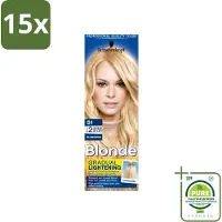 Schwarzkopf 15 x - Blondspray - Blonde Super S1 - Grootverpakking - Vaatwasstrips - Blond Spray - Zonnige Look - Natuurlijke Oplichting - Haar Verlichten - Haar Verzorgen