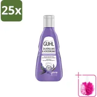 Guhl 25 x - Shampoo - Zilverglans & Verzorging - 250 ml - Bulkverpakking - Zilverglans shampoo - Douchemop - Anti-geel effect