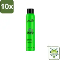 Got2b 10 x - Droogshampoo - Extra Fresh - 200 ml - Grootverpakking - Vaatwasstrips - Droog Haar - Fris Haar - Droogshampoo - Haarkleur - Haartextuur