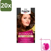 Palette 20 x Poly - Haarverf - Goud Bruin 660 - 115ml - Bulkverpakking - Haarverf - Douchemop - Goudbruin