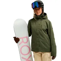 Roxy - Dames ski jassen - Brylee Jacket Beetle voor Dames - Maat S - Groen