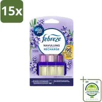 Ambi Pur 15 x - 3Volution - Navulling - Lavendel - 20 ml - Grootverpakking - Vaatwasstrips - Geurverspreider - Lavendel - Frisheid - Geurblindheid - Nare Geuren