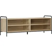 vidaXL Tv-meubel 140 x 39,5 x 50 cm Sonoma Eiken Bewerkt hout